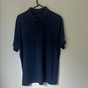 Nike Polo Shirt Men’s Navy Short Sleeve Dri Fit Casual Golf Tennis Sz  XL ⚫️